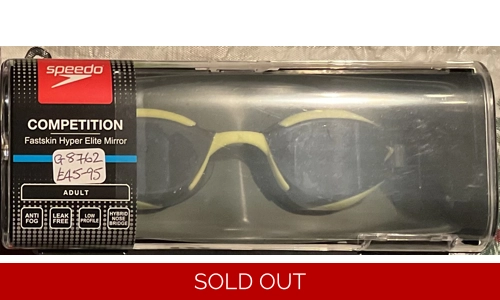 Speedo elite racing goggles, green/grey